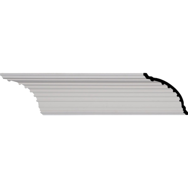 Ekena Millwork SAMPLE - 5 3/8"H x 5 3/8"P x 7 1/2"F x 12"L, Foster Cove Crown Moulding SAMPLE-MLD05X05X07FO - main